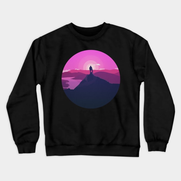 Pink Explorer Crewneck Sweatshirt by PH-Design